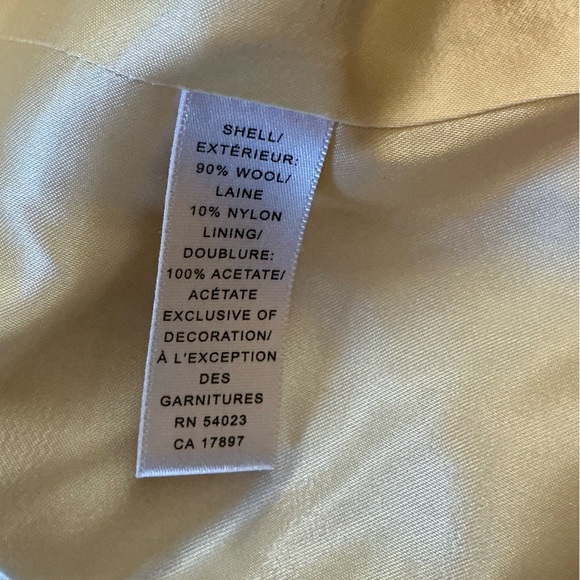 Banana Republic Blazer Jacket Vintage Ivory Pearl Wool - Picture 10 of 10